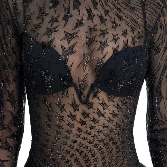 HM MUGLER RHINESTONE TOP - Picture 4 of 4